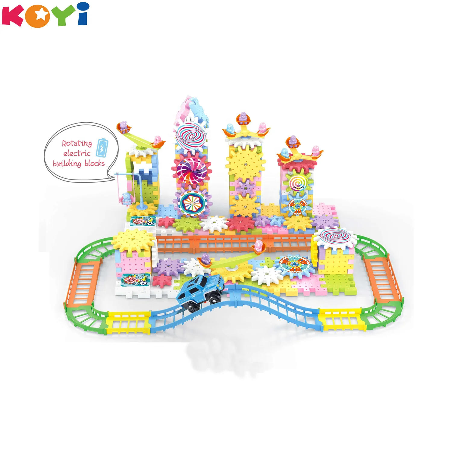 Kids Educational Stem Toy Set 203 PCS Gear Building Blocks Electric Building Blocks Gear Kids Puzzle Game Gear toy