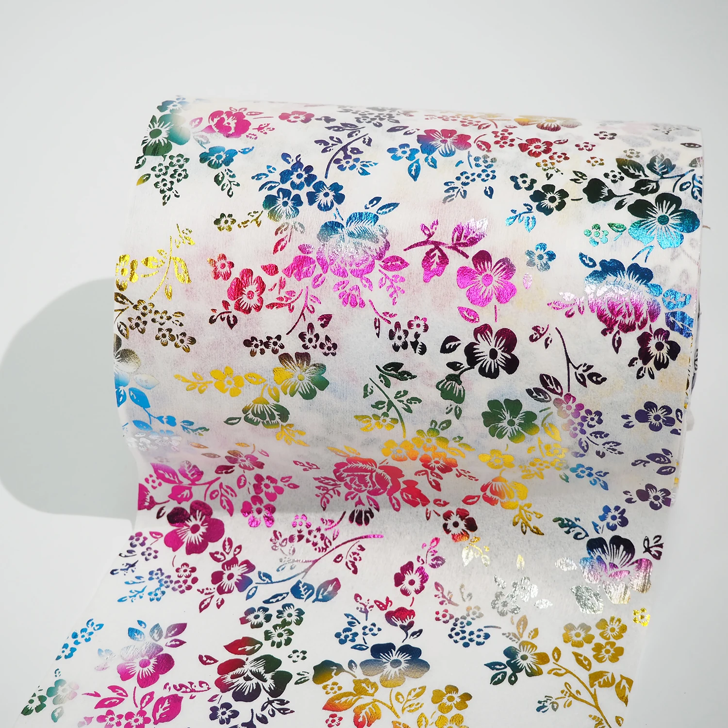 Disposable Raw Material Printed PP Non Woven Fabric with Various New Design multi color silver printing 20/30/40/50gsm