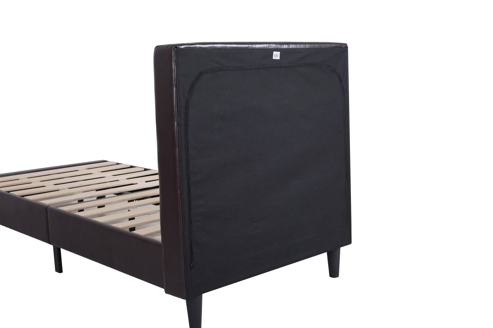 Nisco Faux leather Queen size Upholstered bed frame with slat Colors and Sizes Available