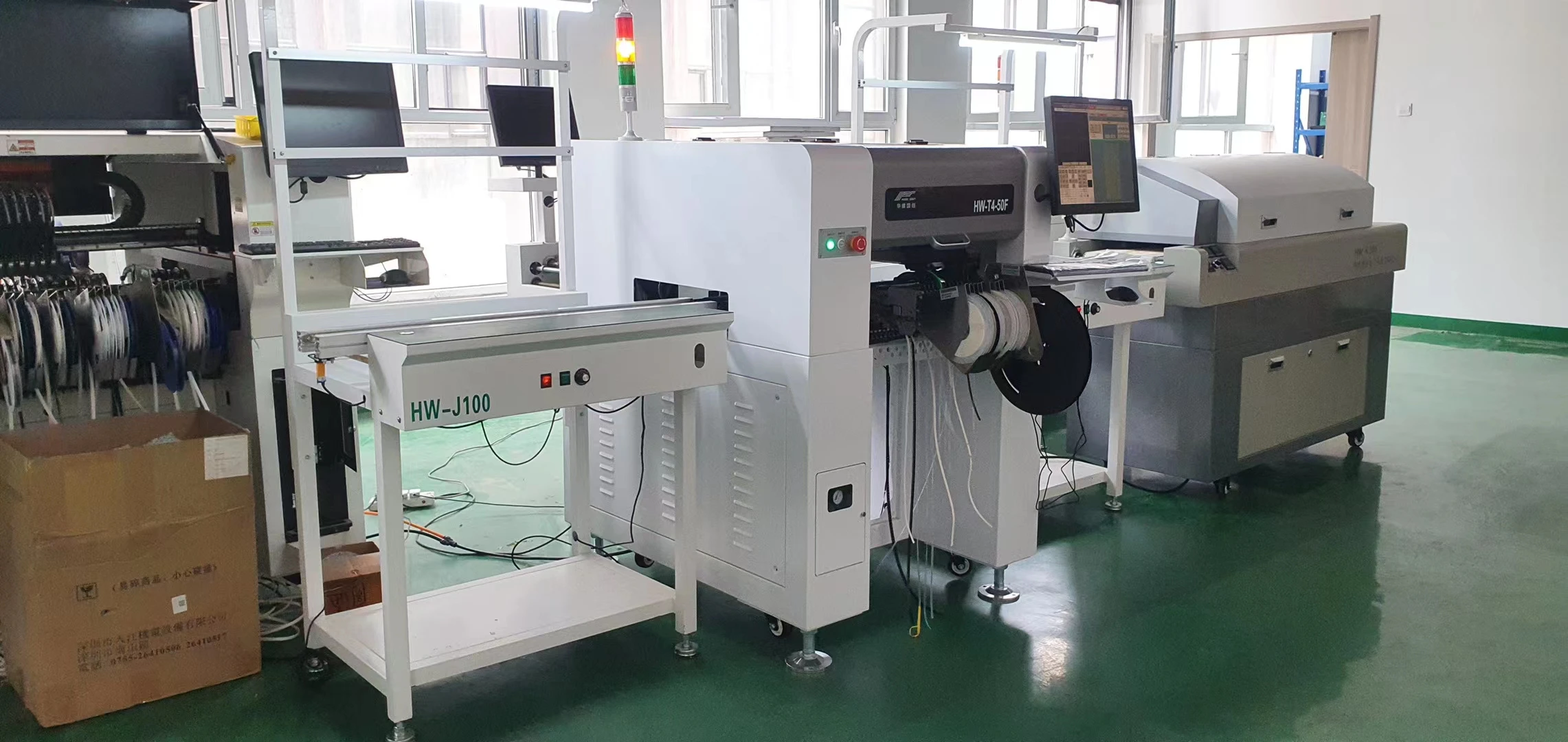 Surface Mount Machine Automatic Vision BGA Pick & Place Machine Vertical HWGC T4 SMT Production Line Assembly Line SMT Machine