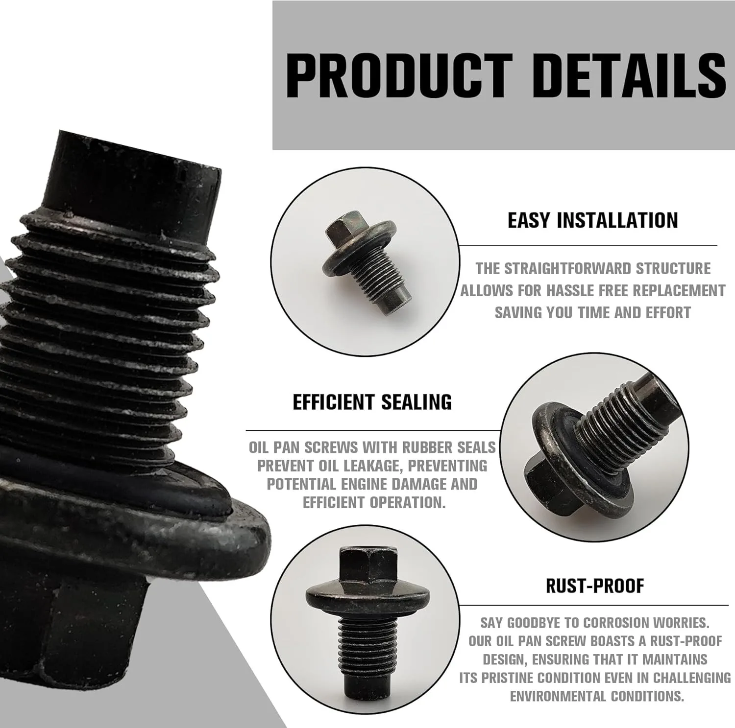 Заглушка для слива масла подходит Jeep Chrysler Dodge Ram Ford Land Rover Volvo Замена 6506214AA 6507741AA F6TZ-6730-BA F75Z-6730-BA