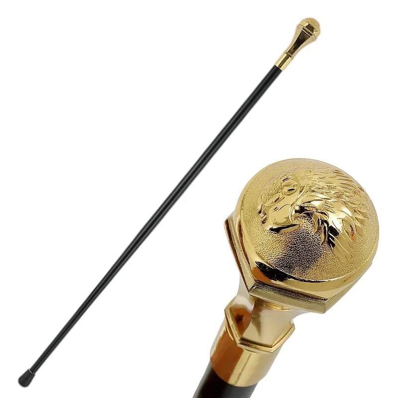 Fashion Walking Stick high-quality Decorative Walking Cane Men Luxury Walking Sticks Elegant  Golden diamond Eagle Head crutch
