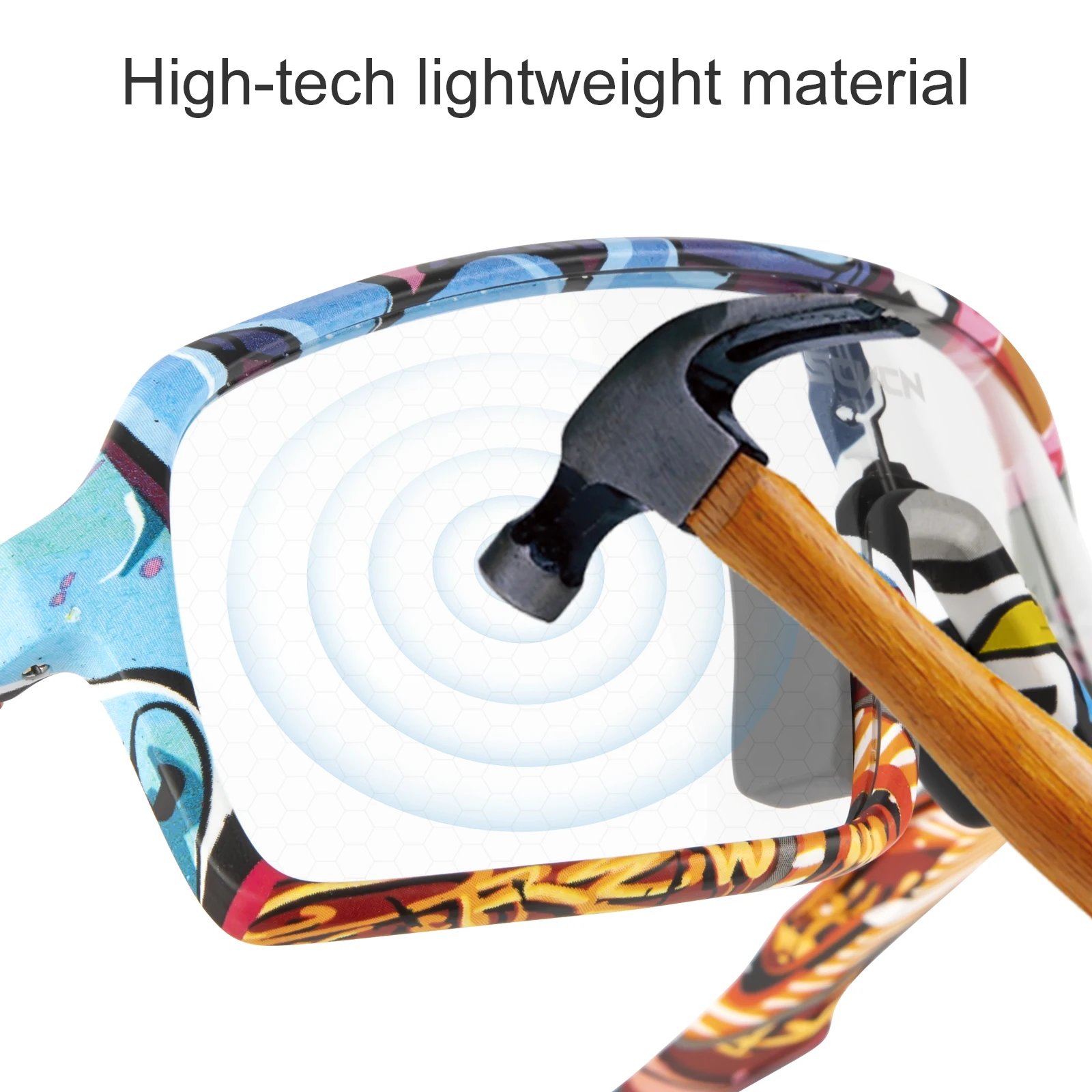 SCVCN Oversize Lens Big View Outdoor Indoor Mountain Bike Photochromic HD Sunglasses TR90 Liftstyle Cycling Sports Eyewear