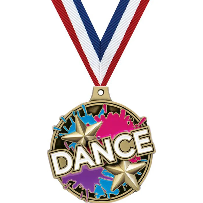 Best Selling New Design Metal Custom Dance Splash Medals