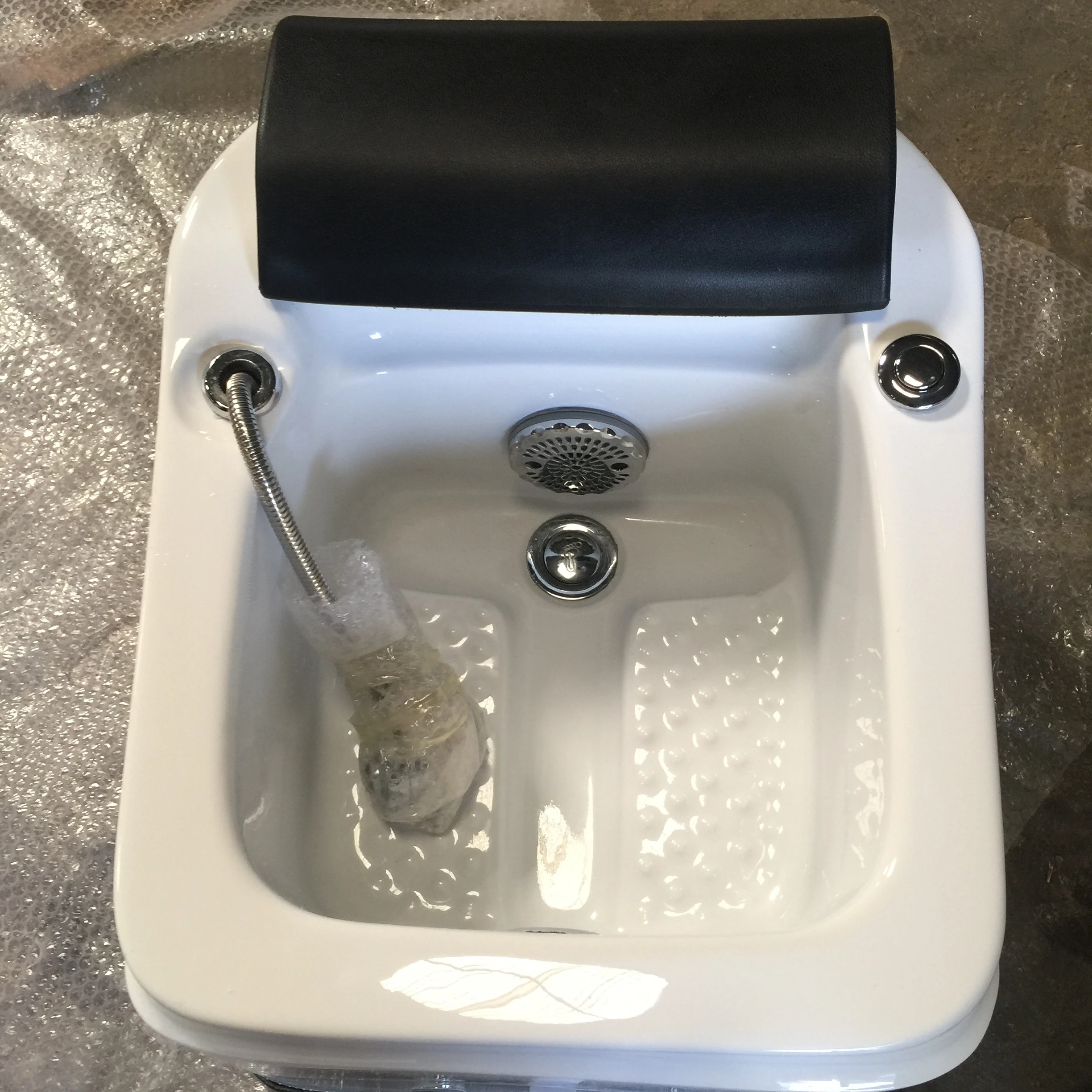 Acrylic white rectangular foot bathtub directly sold by  manufacturer can be customized, suitable for home hotel and sauna room