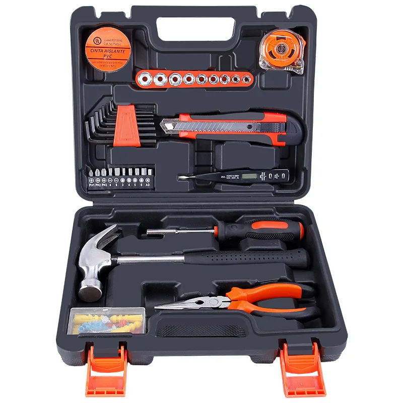 36  Pieces Hand Tools Kit General Repair Hand Tool Set with Tool Box Storage Case juego de cajas de herramientas