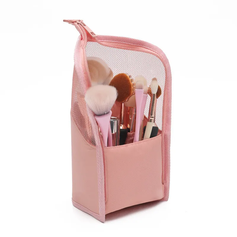 Factory Direct Sale Travel Brushes Sets Case For Women Customize Dust-proof Stand-up Makeup Brush Holder