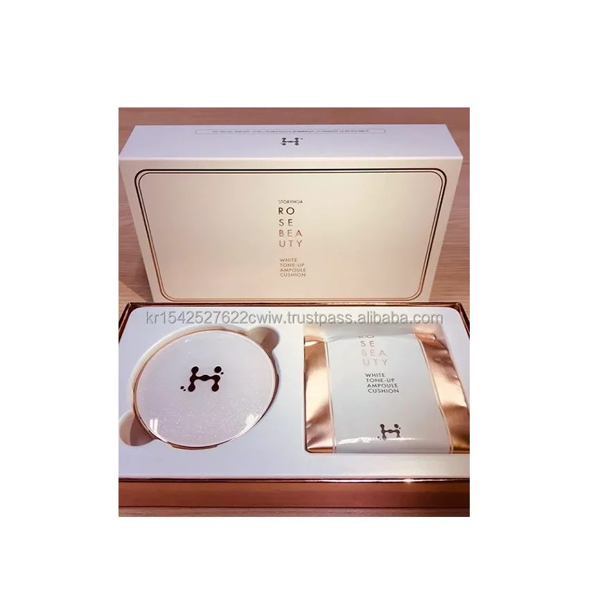 Hot Sales Storyhoa Rose Beauty Whitening Tone Up Ampoule Cushion 15g x 2ea Top Quality Make Up Foundation made in korea
