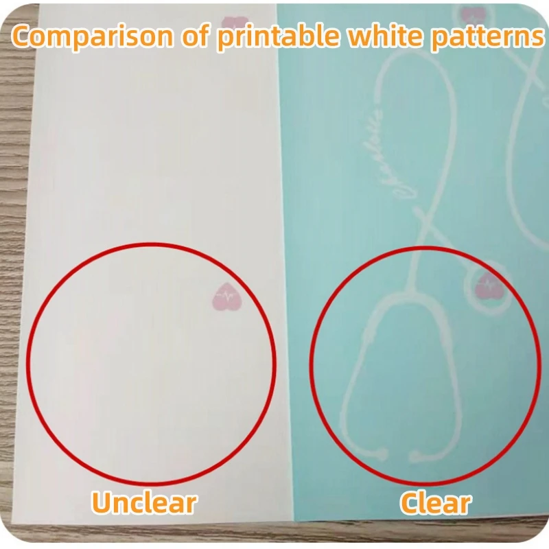 Blue Backing Water Transfer Paper Inkjet Printed for DIY White Decals Premium Clear Waterslide Decal Transfer Paper For Ceramics