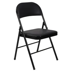 Wholesale Cheap Black Metal Folding Chair Folding Metal Chair
