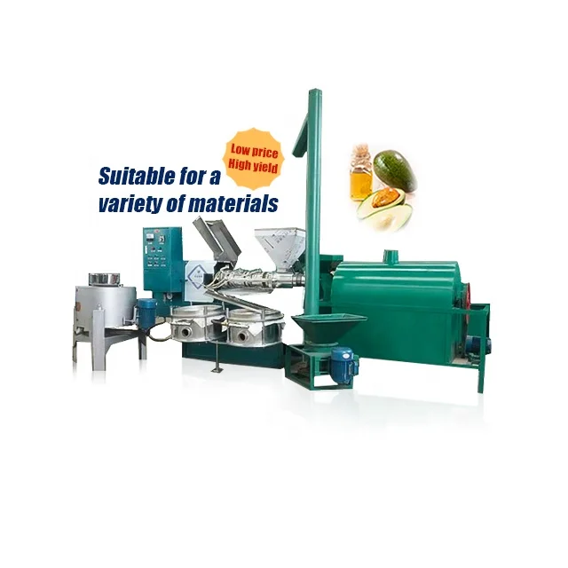 Complete production line coconut groundnut sesame oil press machine plant