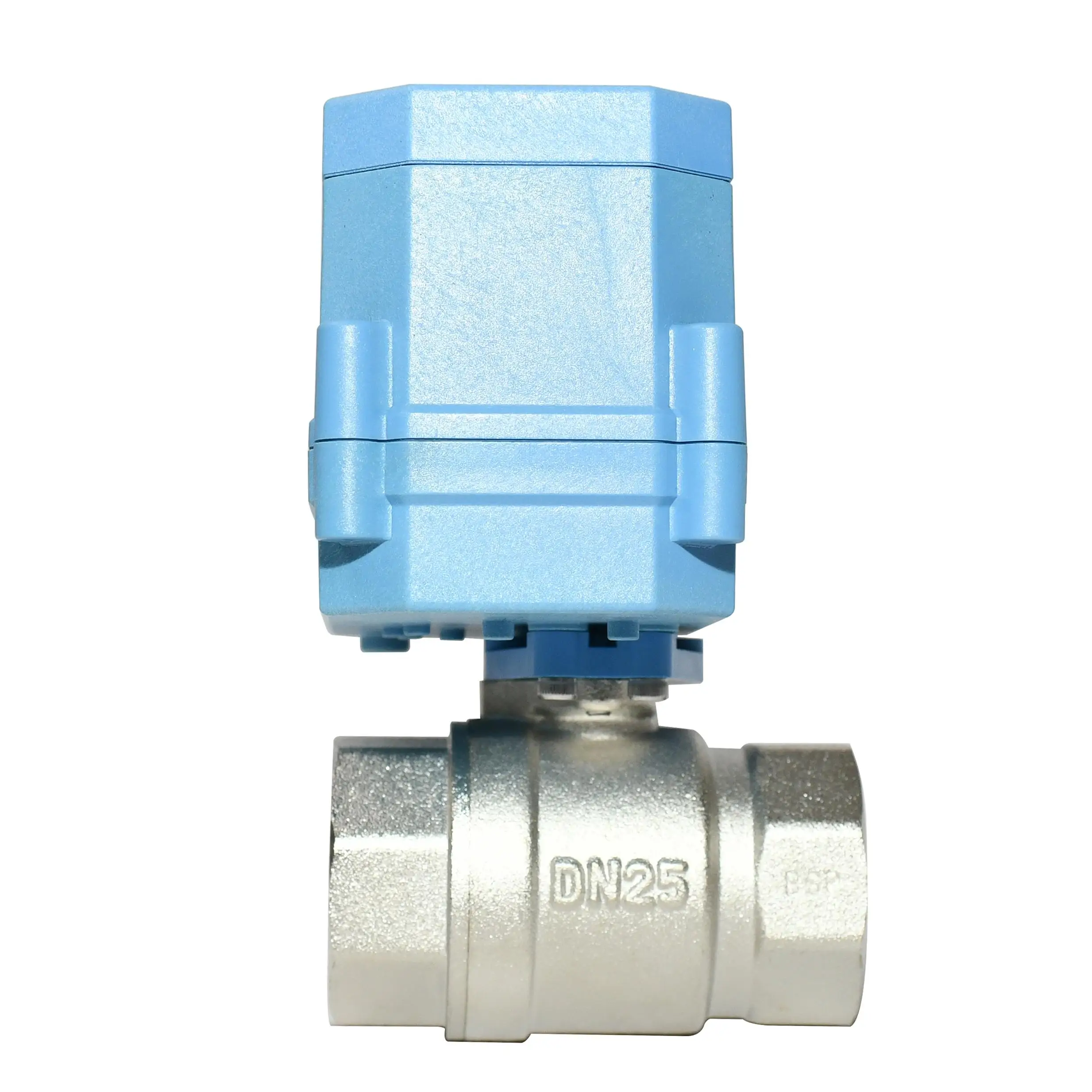 DN20 2-way Lorawan Lora wireless water shut off ball valve controller smart irrigation motorized open valve