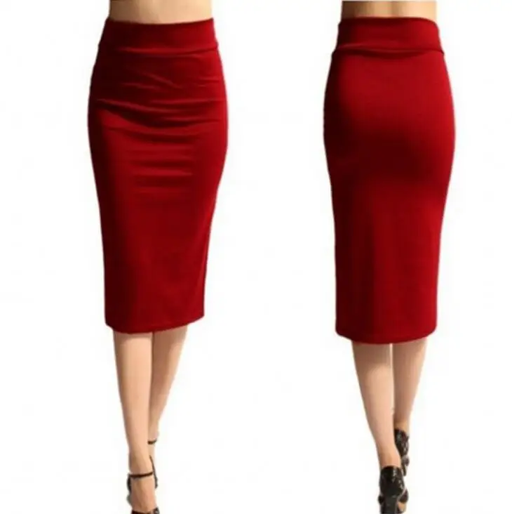 Fashion lady Summer sexy skirt Medium long Hip skirt women Slim fit Office Dress skirt wholesale