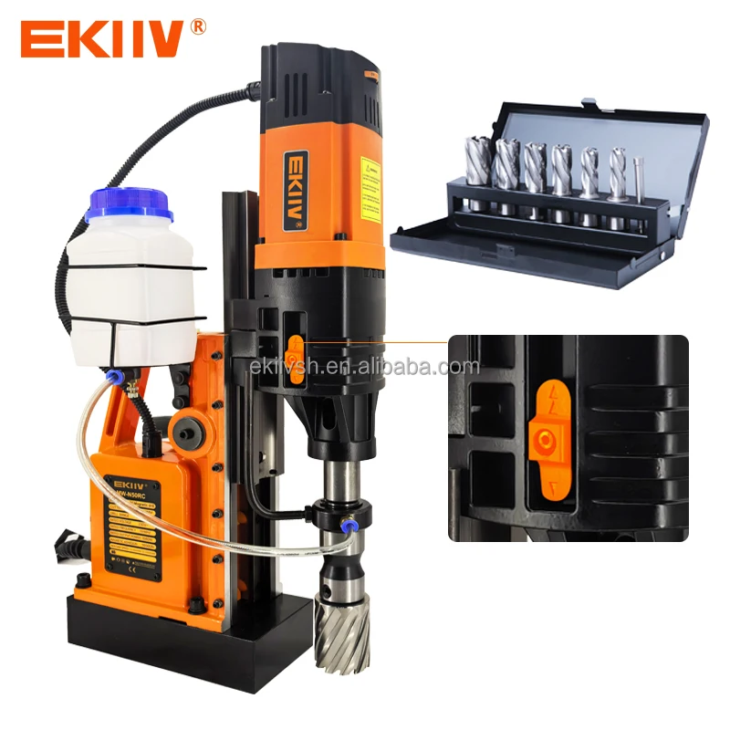 EKIIV N-50RC high-quality industrial quality forward and reverse two-stage speed regulation 3 in 1 magnetic drilling machine