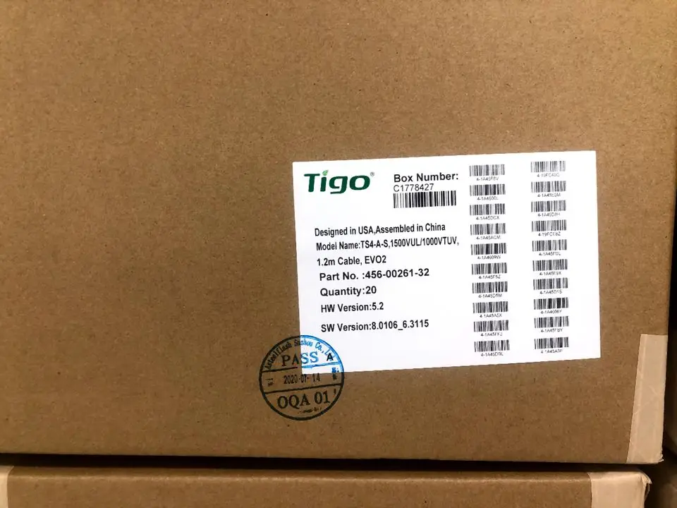 TIGO TS4-A-O 15A 700W Smart PV Optimizer For Growatt Inverter with low price