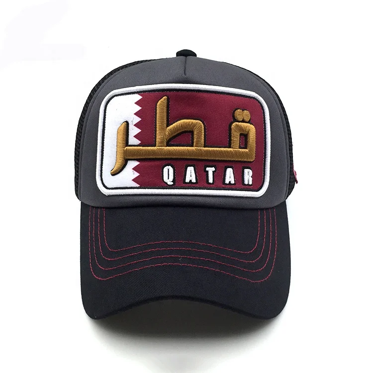 Custom 3D Raised Embroidery Patch 5-panel Polyester Breathable Baseball Trucker Mesh Cap