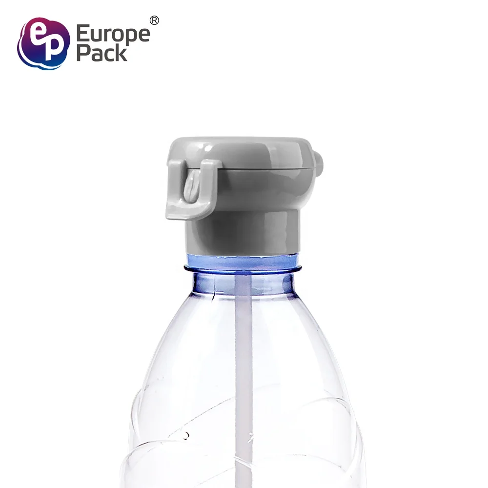 Factory wholesale child resistance cap cute plastic water bottle caps with straw