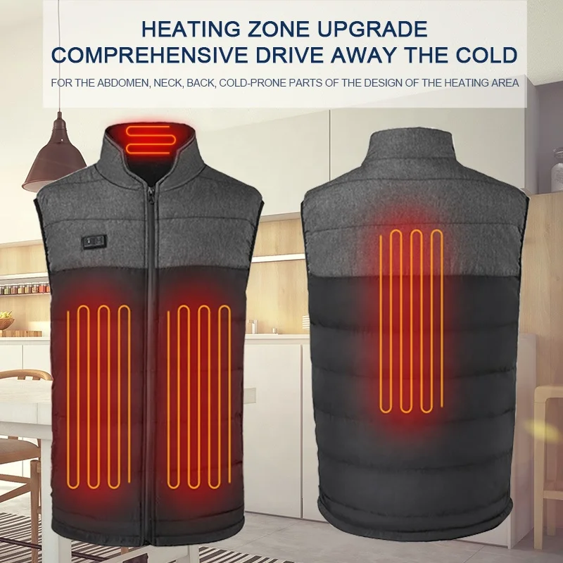 
Snowwolf Fashion Intelligent Outdoor Clothing Winter Riding Skiing Mens Usb Heated Waistcoat & Vest 