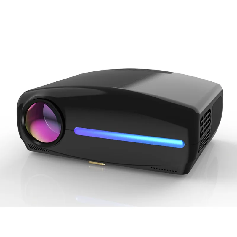 Портативный проектор WZATCO C2 4 + 32 ГБ 1920*1080P Full HD светодиодный 4D цифровой Keystone 6500 люмен домашний
