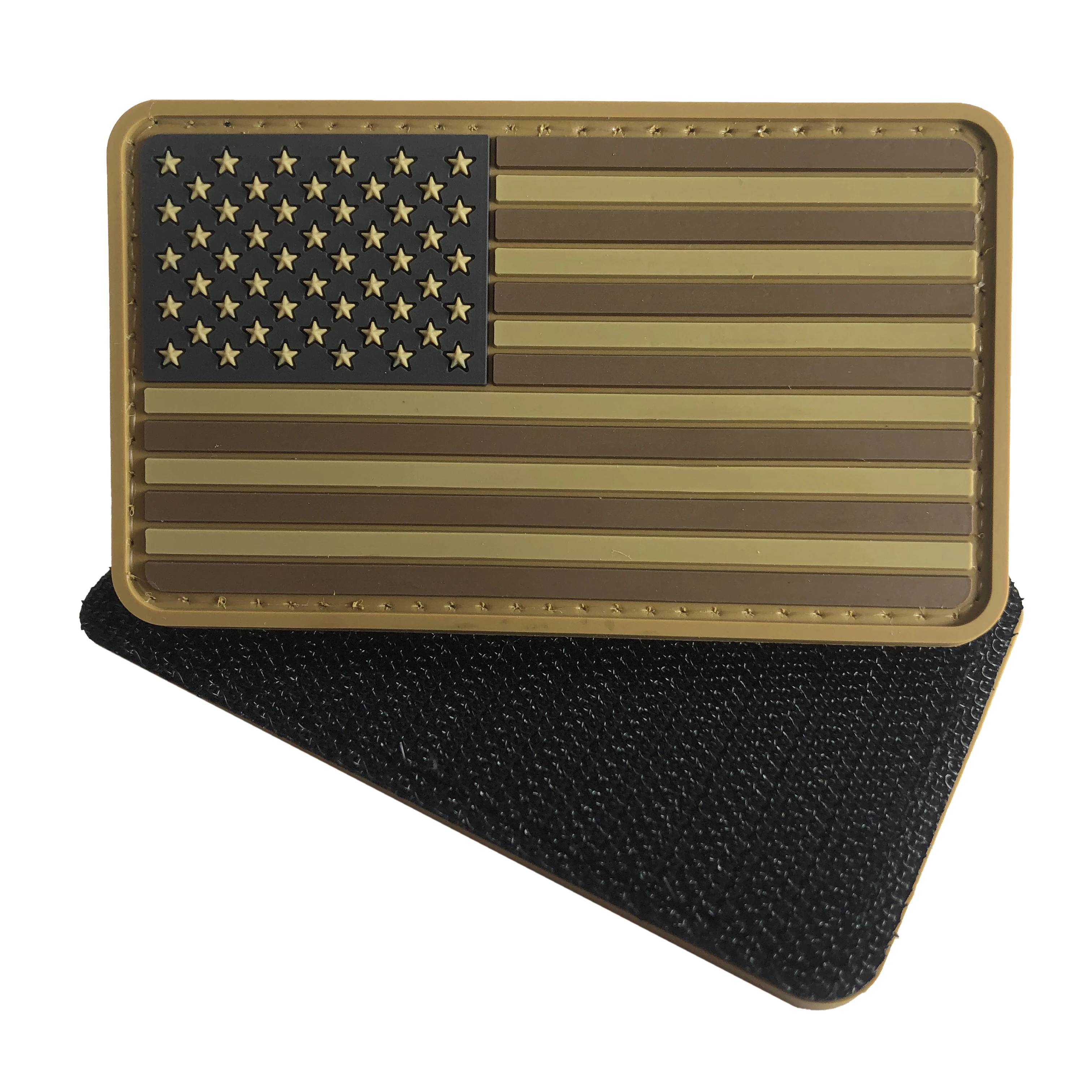 Custom Brand Logo PVC Patches Badge 2D 3D PVC Rubber Patch for Garment Clothing with Hook and Loop