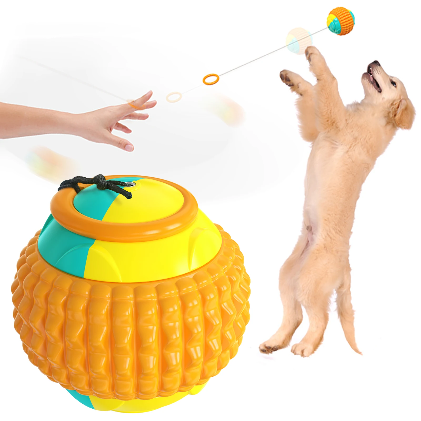 factory wholesales dog Chew toy Pet interaction dog Grinding teeth ball dog training throw toy balls outdoor elastic toy ball