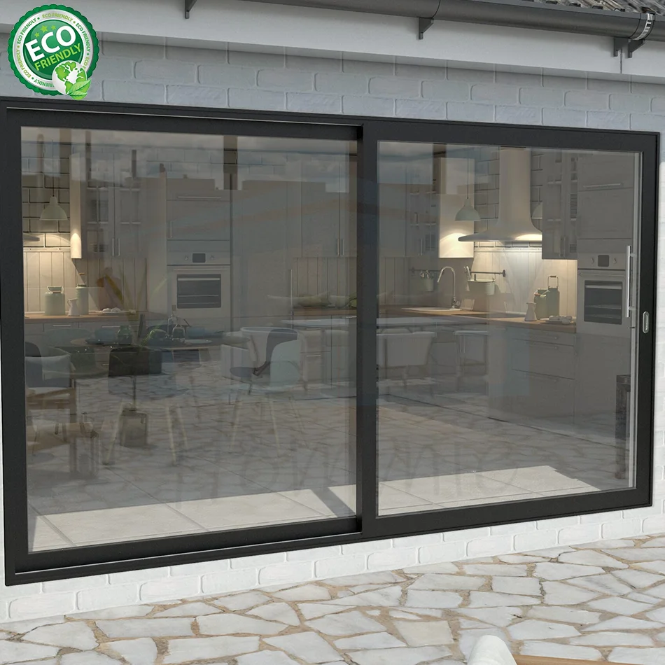 Balcony Aluminum Sliding Door Patio Sliding Stacker Doors Exterior For Houses