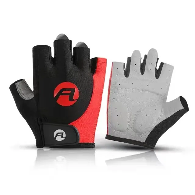 Cycling gloves men women half finger  breathable anti slip shockproof sports glove