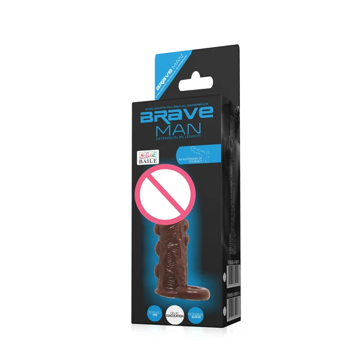 Realistic Soft Penis Condom Cock Penis Sexual Delay Ejaculation Toy for Men