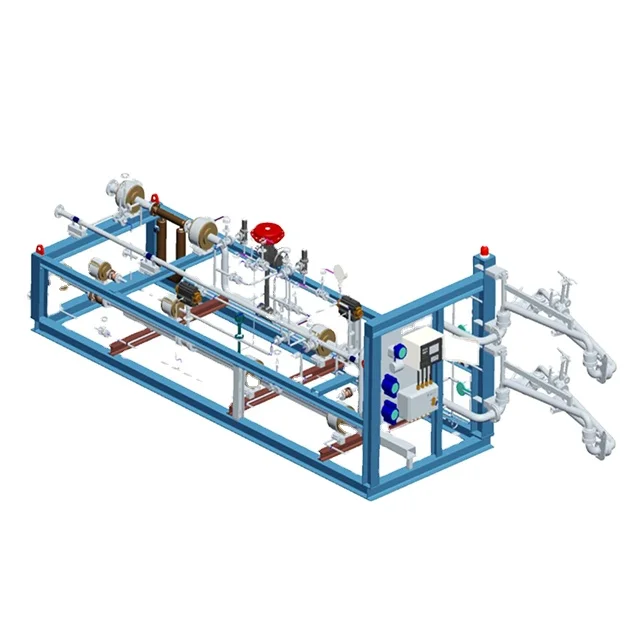 LNG Quantitive Loading Skid Mounted Station For Oil Chemical Storage Terminal