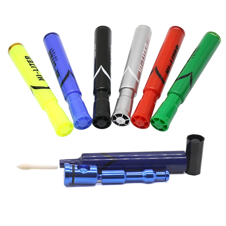 Portable 13cm Marker Shape Metal Tobacco Smoke accessories herb Smoke Pipe Wholesale (62579004296)