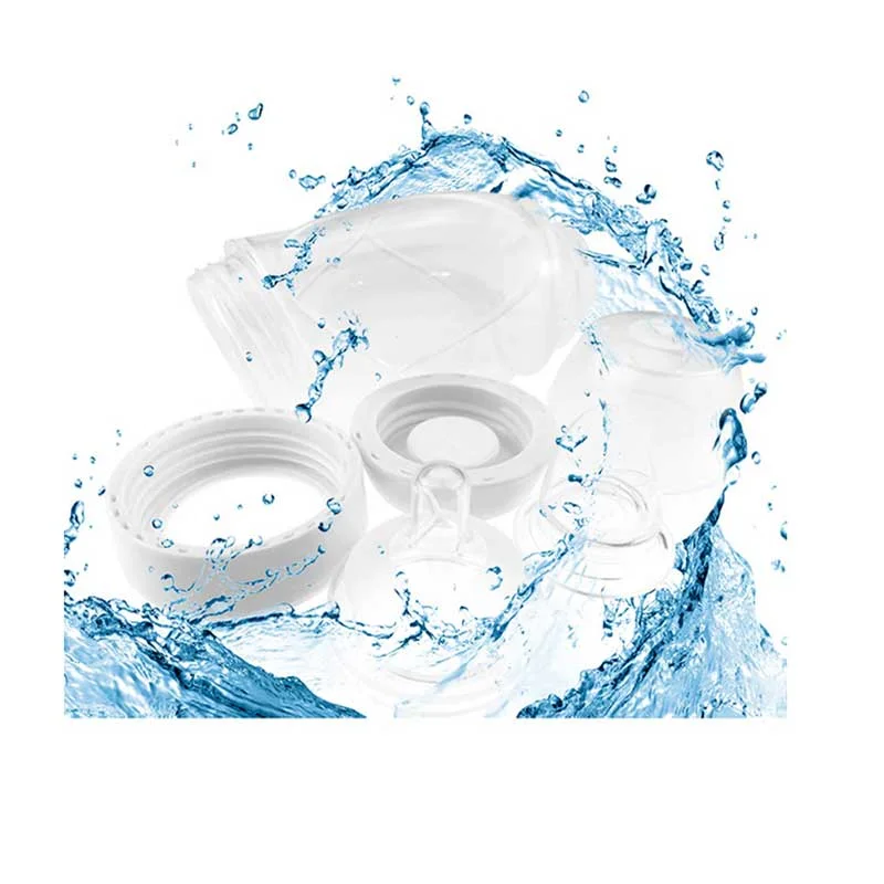 Бутылочки для молока с двумя ручками из полипропилена, Детские Силиконовые бутылочки для кормления с широким горлышком