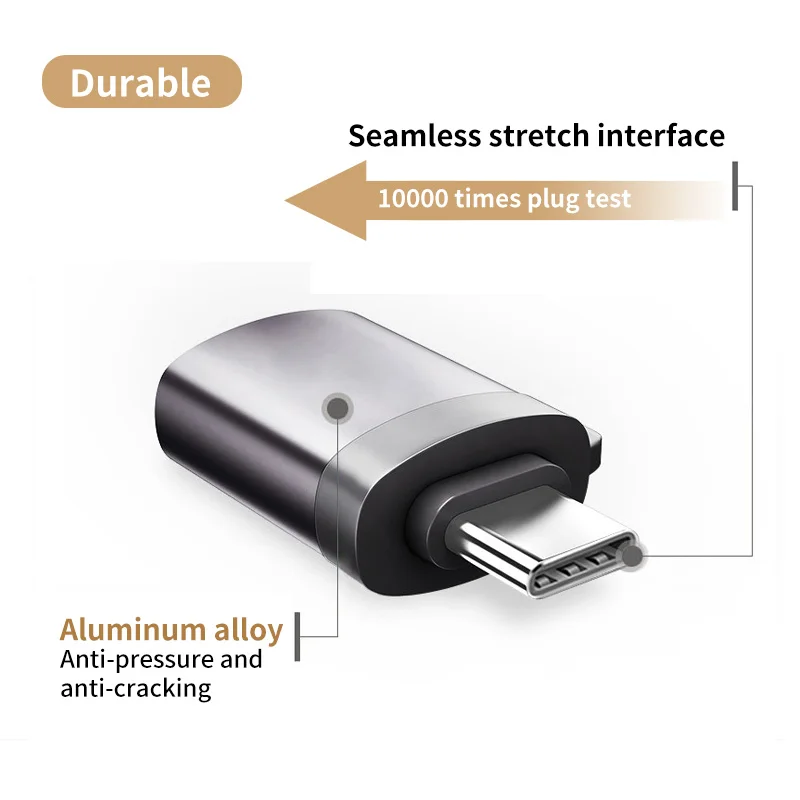 USB to usb-c Adapter Type-C to USB 3.0 Adapter Thunderbolt 3 Female Adapter OTG for MacBook Pro Connector