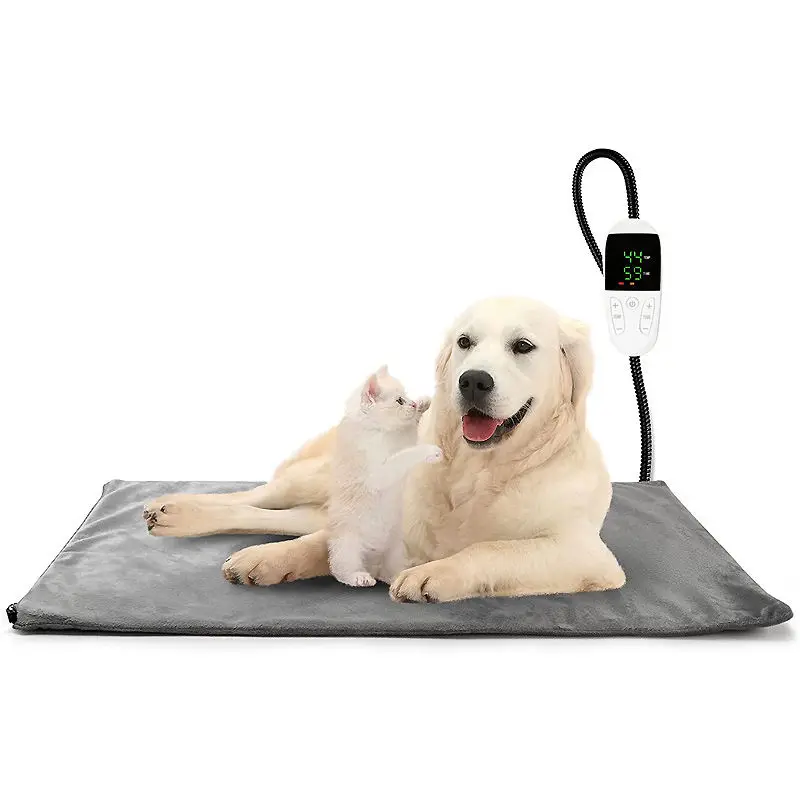 Customized Logo Adjustable Temperature Pet Heating Pad anti-scratching blanket dog mat Dog Heating Pad