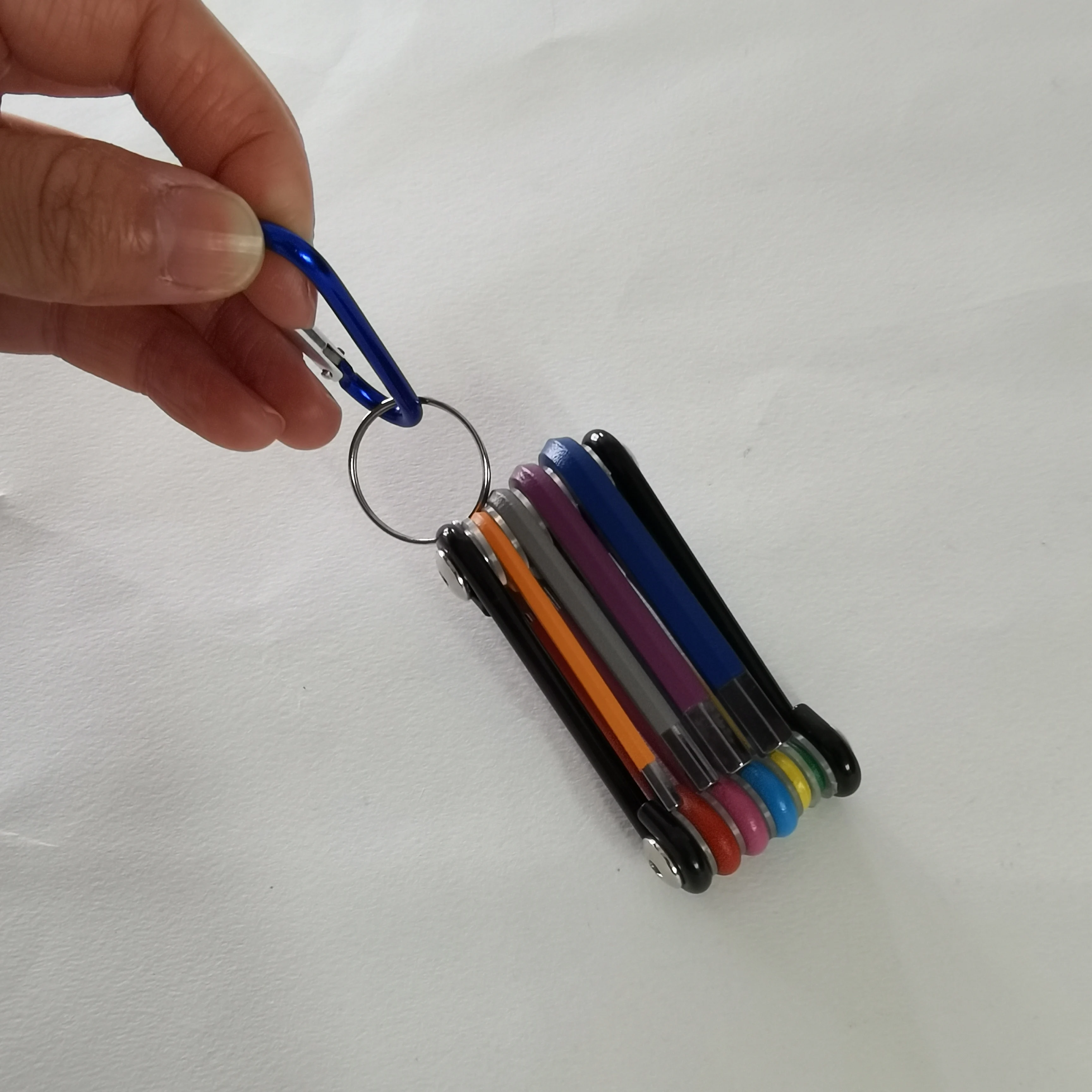 Mini folding hexagon wrench 9PC Portable Key Hex Wrench Set Repair Hand Tool