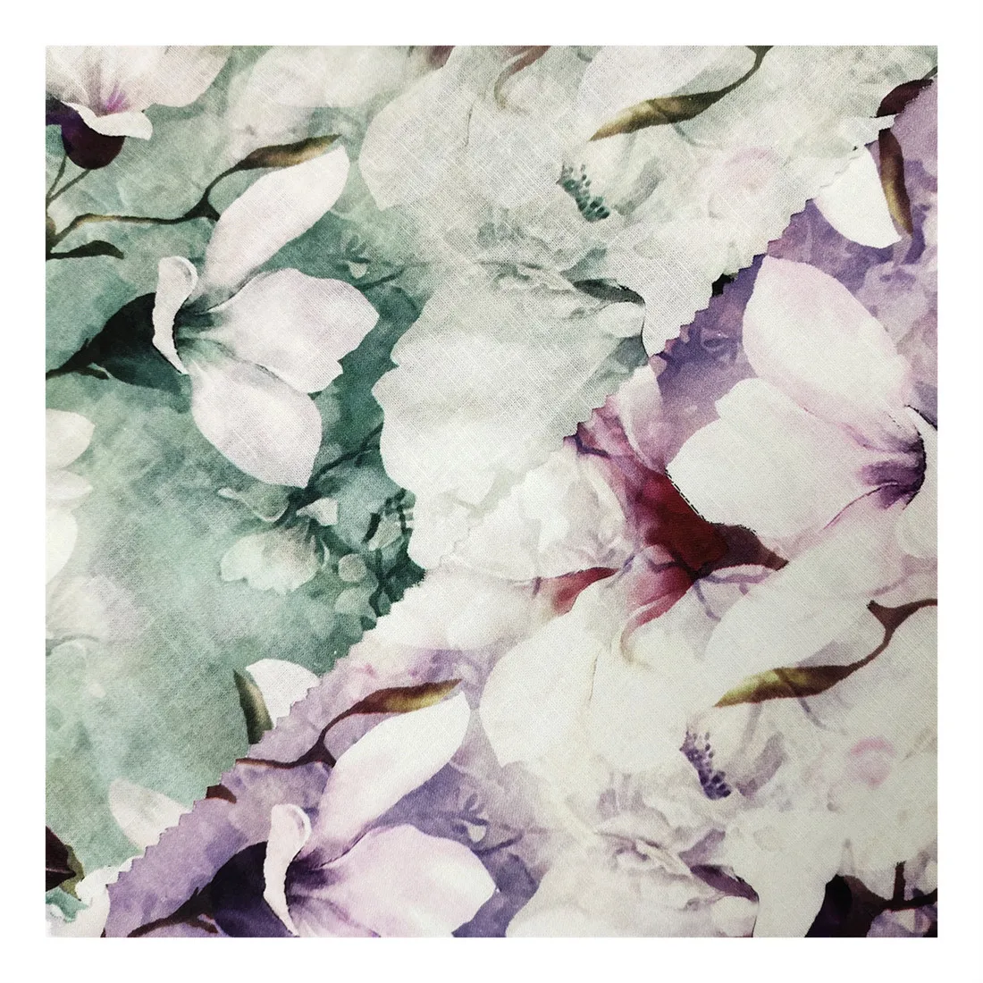 Hot selling  ramie cotton digital printed fabric ramie cotton tie dye ramie cotton blend fabric