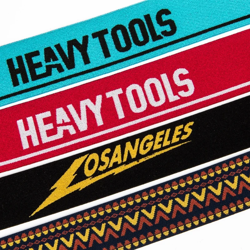 New Design 38mm Custom Printed Flat Logo Wide Jacquard Elastic Band Webbing Tape for Underwear Waistband Garment Sewing