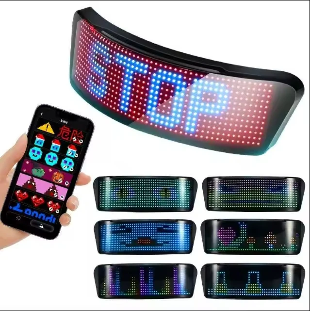 Led Programmable APP Control Helmet Display New Customization Motorcycle Party Cycling LED Helmet Screen