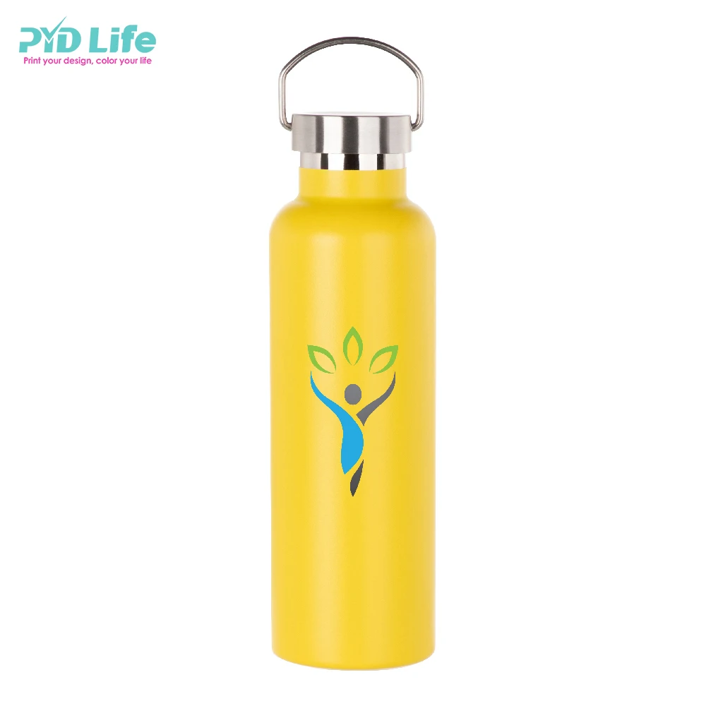 2020 Высококачественный портативный вакуумный термос с двойными стенками и УФ-печатью