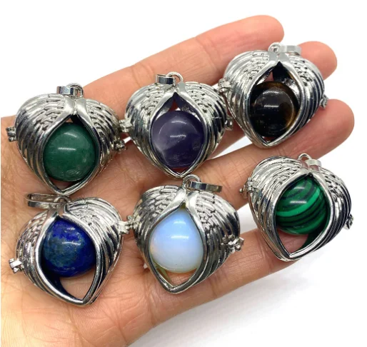 Cheap Natural Quartz Stone Faceted Flat Round Pendant charms Druzy Stone for DIY Earring Necklace Bracelets jewelry making.png