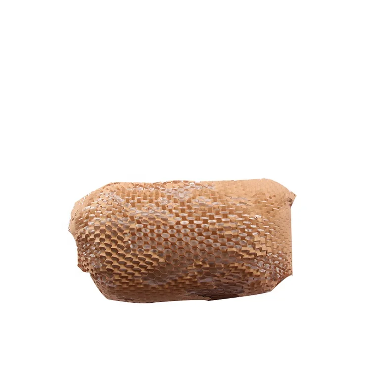 
Factory Price 50CM*100M Recyclable Paper Honeycomb Wholesale Honeycomb Kraft Paper Honeycomb Cushion Paper 