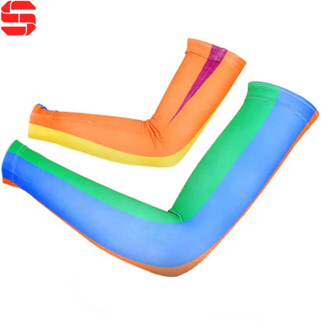 Оптовая продажа, сублимационный белый рукав, спортивные баскетбольные охлаждающие солнцезащитные велосипедные пустые сублимационные рукава