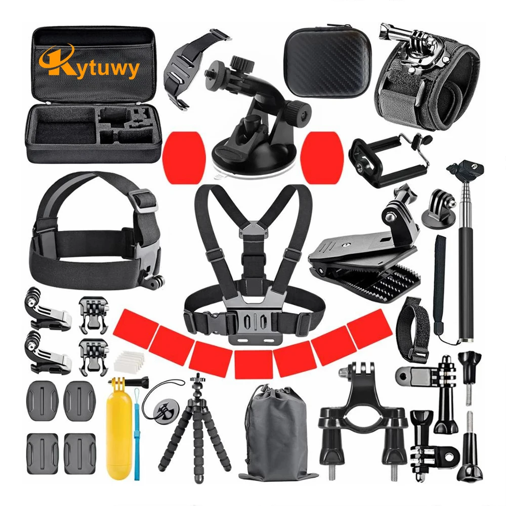 Kytuwy Accessories Universal Travel Bag Set Basic Accessory Sports Action Camera kit for GoPro Hero 10 9 8 4K