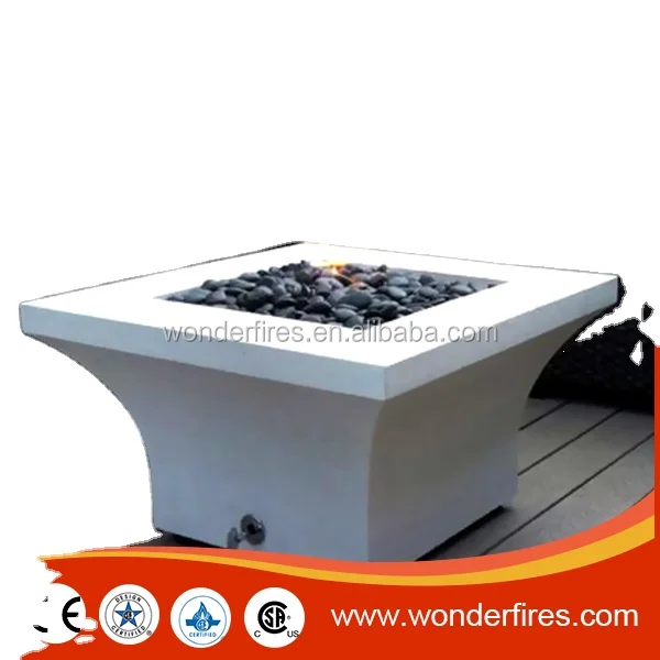 Square Outdoor Gas Firepit