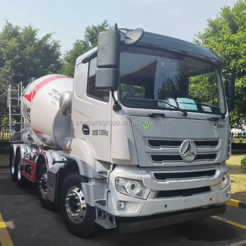 Hino Engine Concrete Cement Mixing Machine Hydraulic Used SANY 12 Cubic Meters 12cbm Concrete Mixer Truck