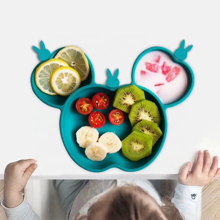 Baby Silicone Placemat Plate - Kids Table Placemat-Silicone Baby Plate