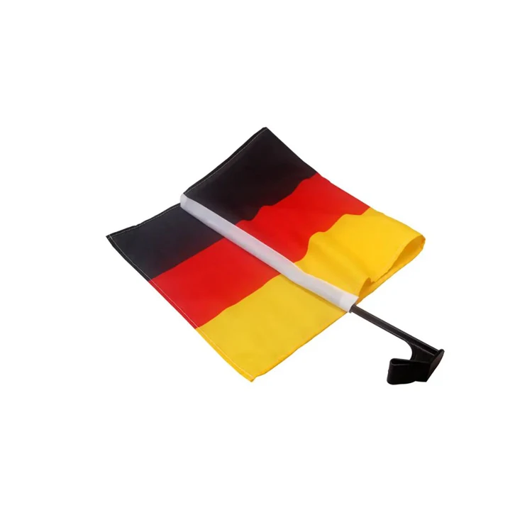 Germany flag for car with plastic holder clip 45 x 29 cm football European championship car flags