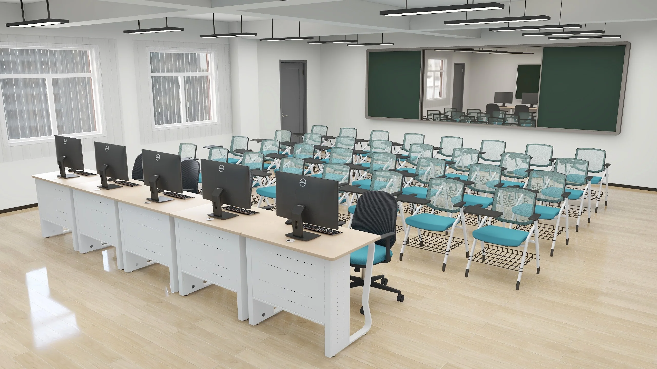 Specialized Manufacturing school computer desk  Multimedia Classroom training room for student study table with   Middle School