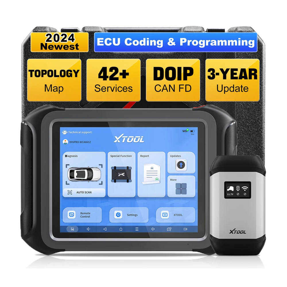 Upgrade XTOOL D9S Pro OBD2 Diagnostic Tools Full System Scan Tool ECU Online Programmer ECU Coding Active Test Online Update