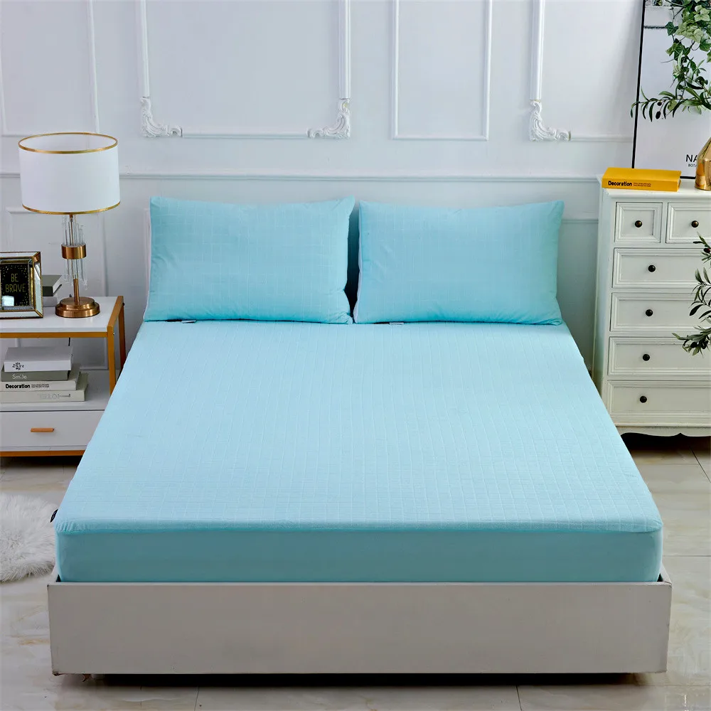 Terry Cotton Soft Baby Crib Sheets Waterproof Mattress Protector Cover Knitted Technics for Home or Hospital Use