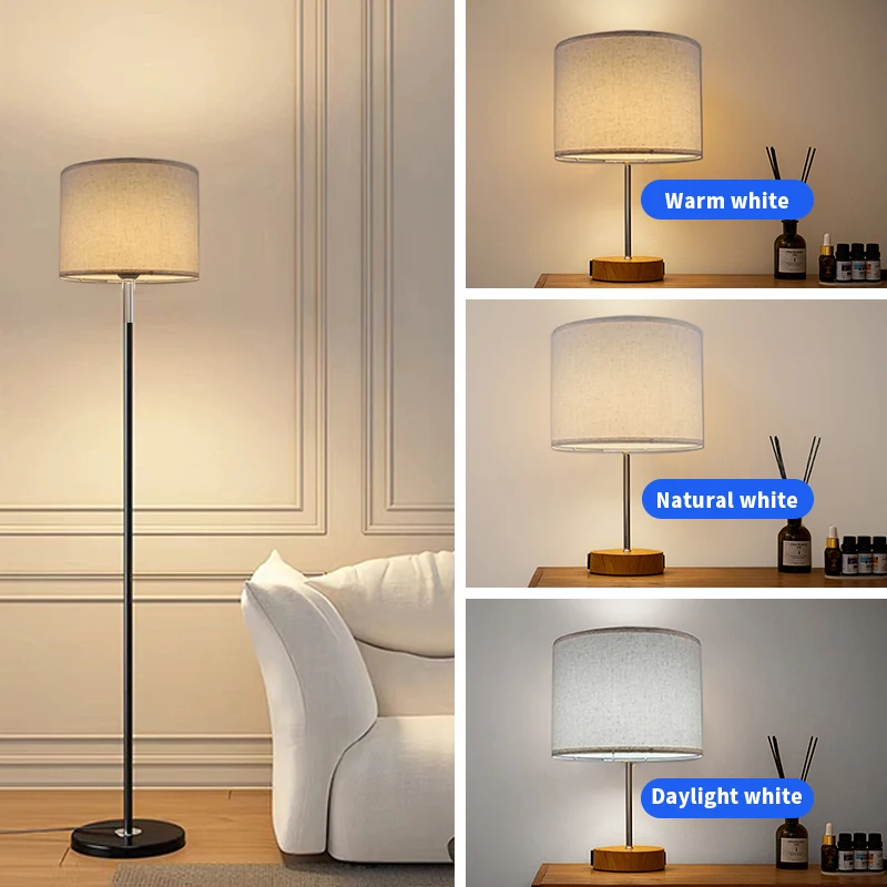 Table Lamp Lampshade Floor Lamp Beige Fine Linen Lampshade Removable And Washable Buckle Lampshade